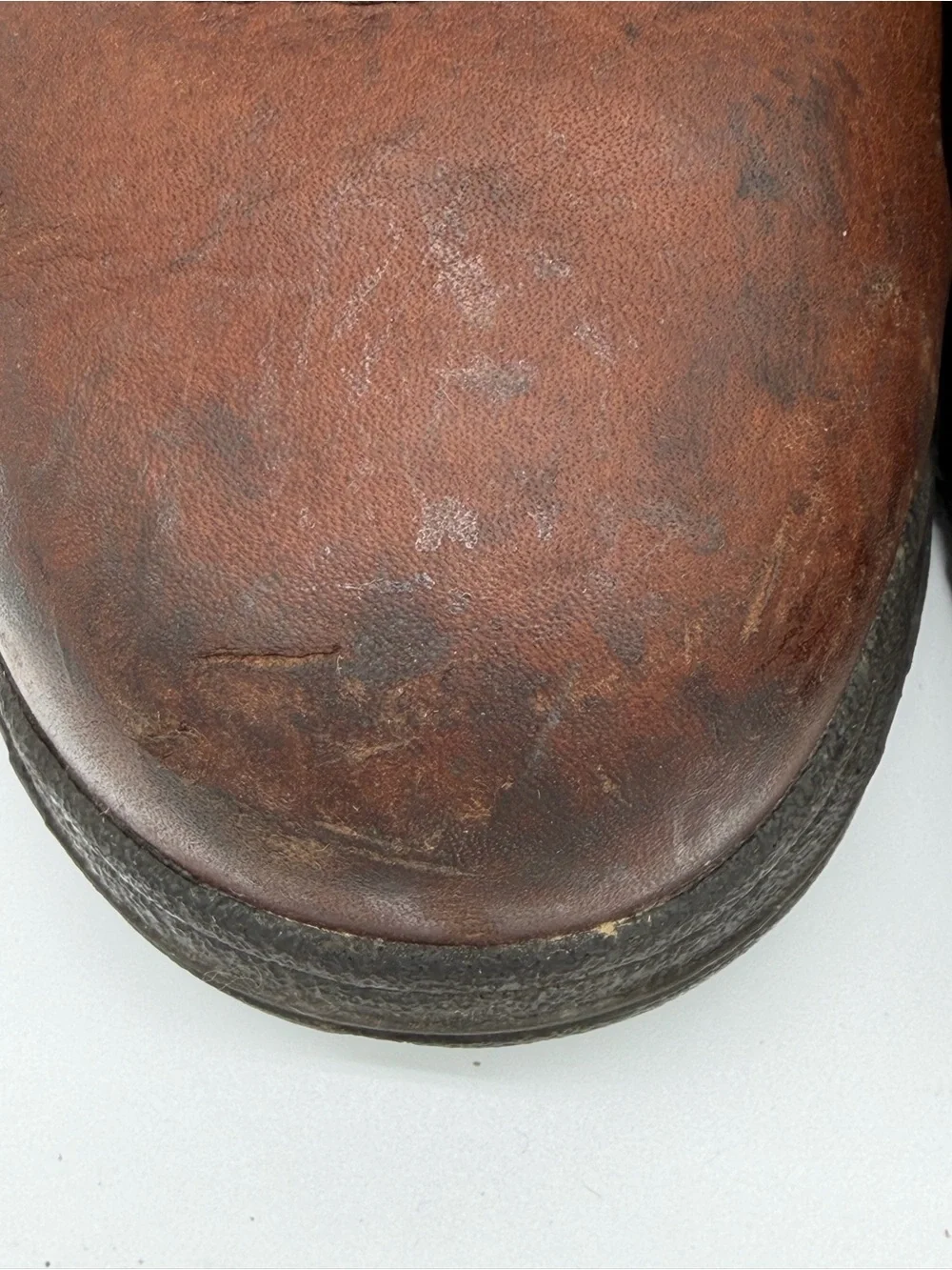 Timberland PRO Brown Leather Work Boots with Orange Lining